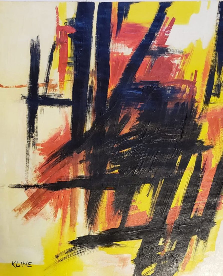 Franz Kline (Oil on Hard Paper) (1 of 4)