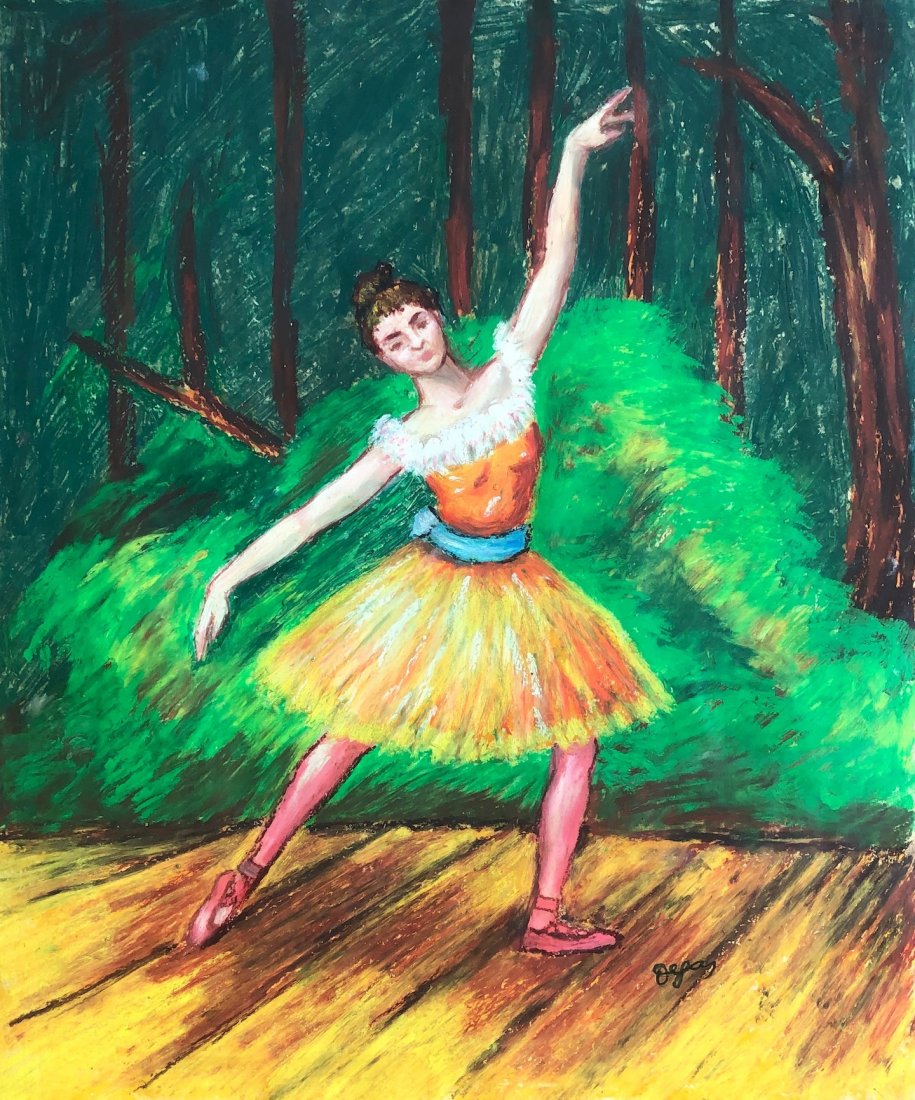 French painting (Pastel on Paper) (1 of 3)