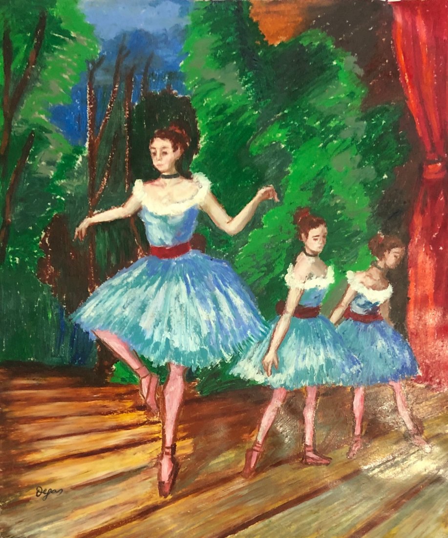 Edgar Degas (Pastel on Paper) In the Style of: Degas appears lower left. Pastel on Paper. Painting Size: 15 x 12.5" Provenance: Private collection in London, acquired from Asya Chorley, around 1988. Edgar Degas in the Style of (9 July 1834 – 27 