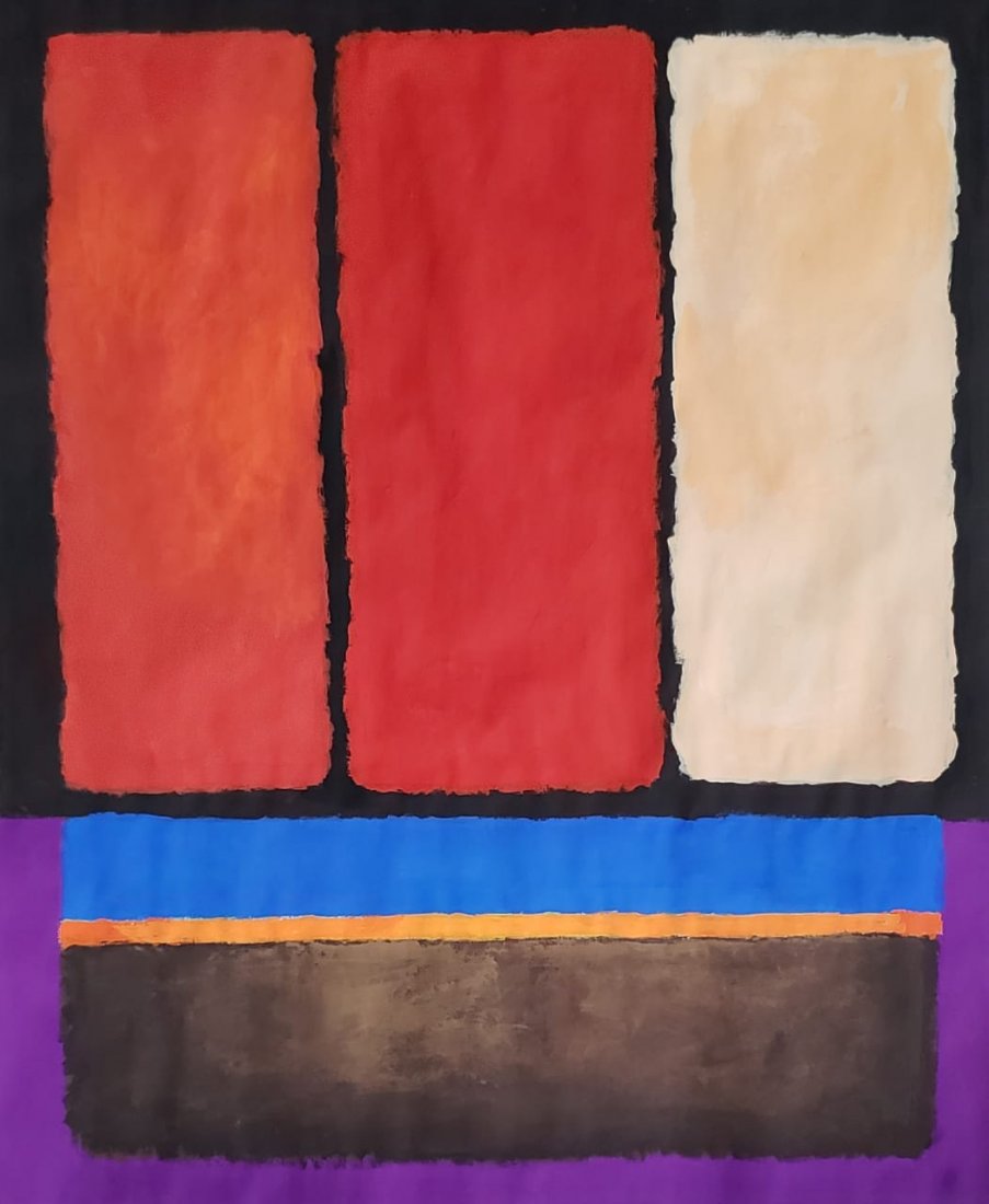 Mark Rothko (Gouache on Paper) In the Style of (1 of 3)