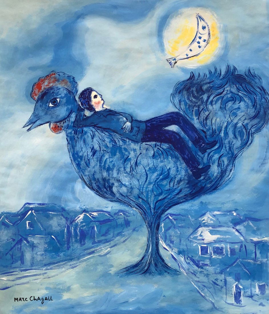 Marc Chagall (Gouache on Paper) In the Style of May 22, 2019