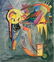 Wassily Kandinsky (Watercolor on Paper) in the style of
