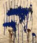Yves Klein (Gold Leaf and Pigment on Paper) Style Of