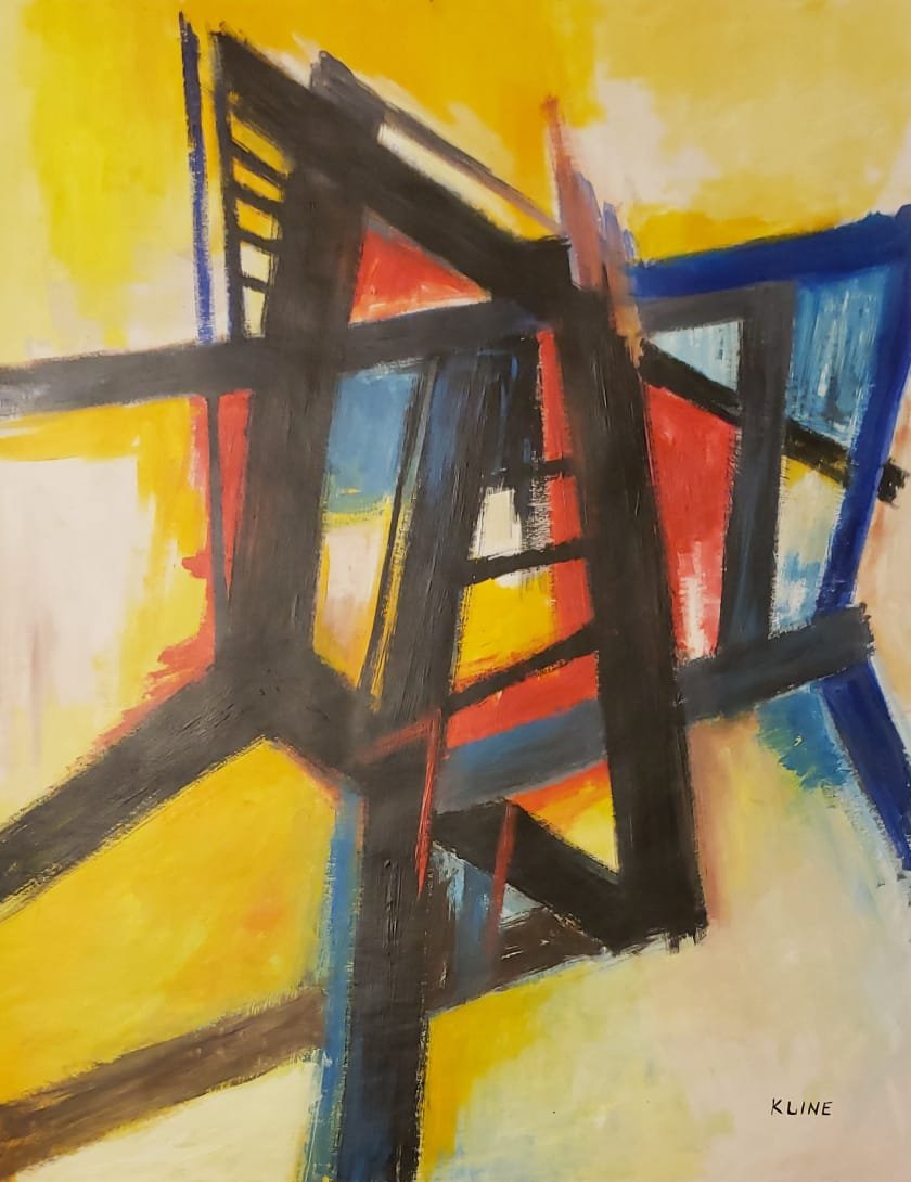 Franz Kline (Oil on Paper) In the Style Of Sep 18, 2019