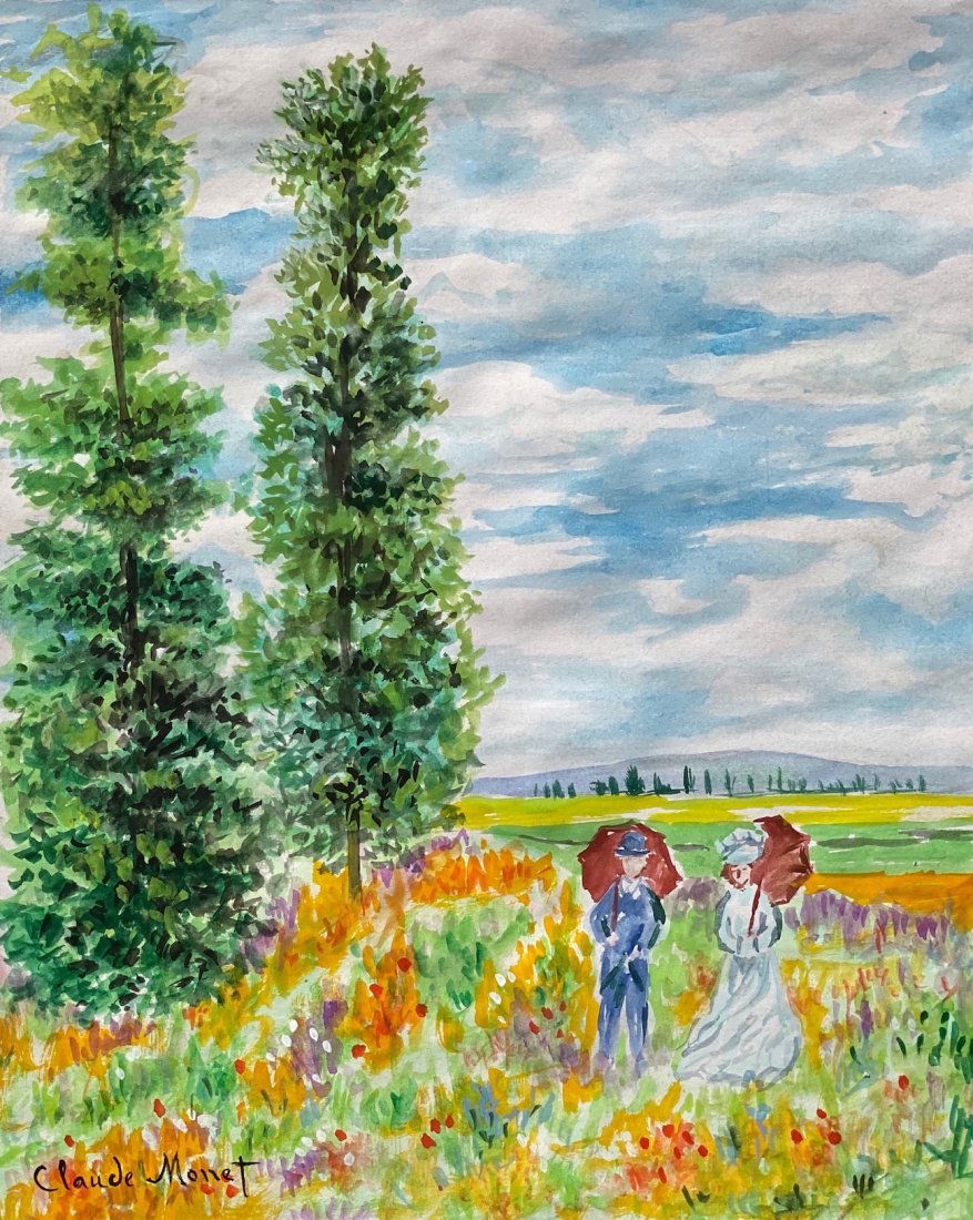 Claude (Watercolor on paper) in the style of Nov 27, 2019