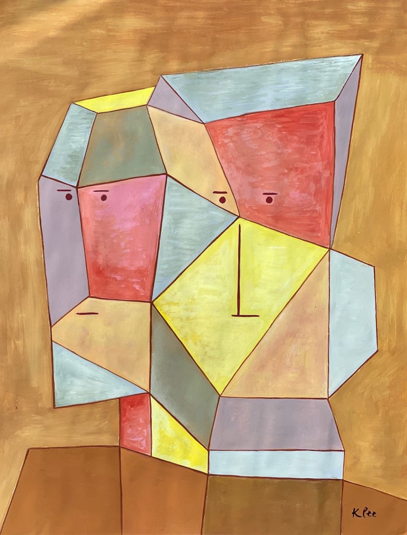 Paul Klee (Watercolor on Paper) in the style of: Klee appears lower right. Technique: Watercolor on on paper. Measures: 15 x 11 1/2 inches. Provenance: Private Collector In Hawaii USA . Biography: (18 December 1879 – 29 June 1940) was a Swiss-born