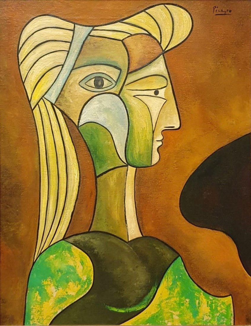 Pablo Picasso (Oil on Canvas) In the style of Dec 26, 2019