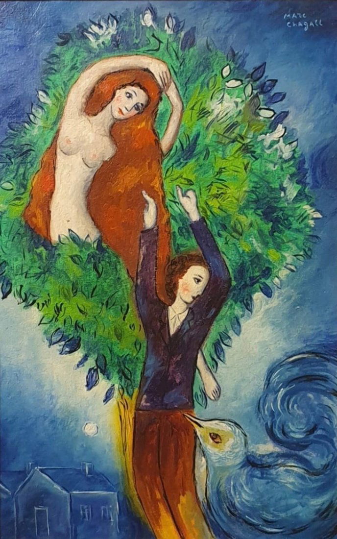 Marc Chagall (Oil on canvas) in the style of Dec 26, 2019