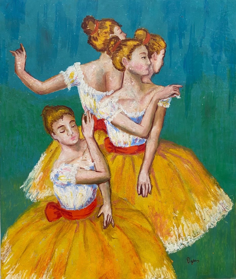 Edgar Degas (Pastel on Paper) In the Style of: Degas appears lower right. Technique: Pastel on paper Drawing. Measures: 15 by 13 inches. Provenance: Adquired by Jean Davray Paris . Anon sell in 1978. .A Certificate Accompanies this Piece: Lived be