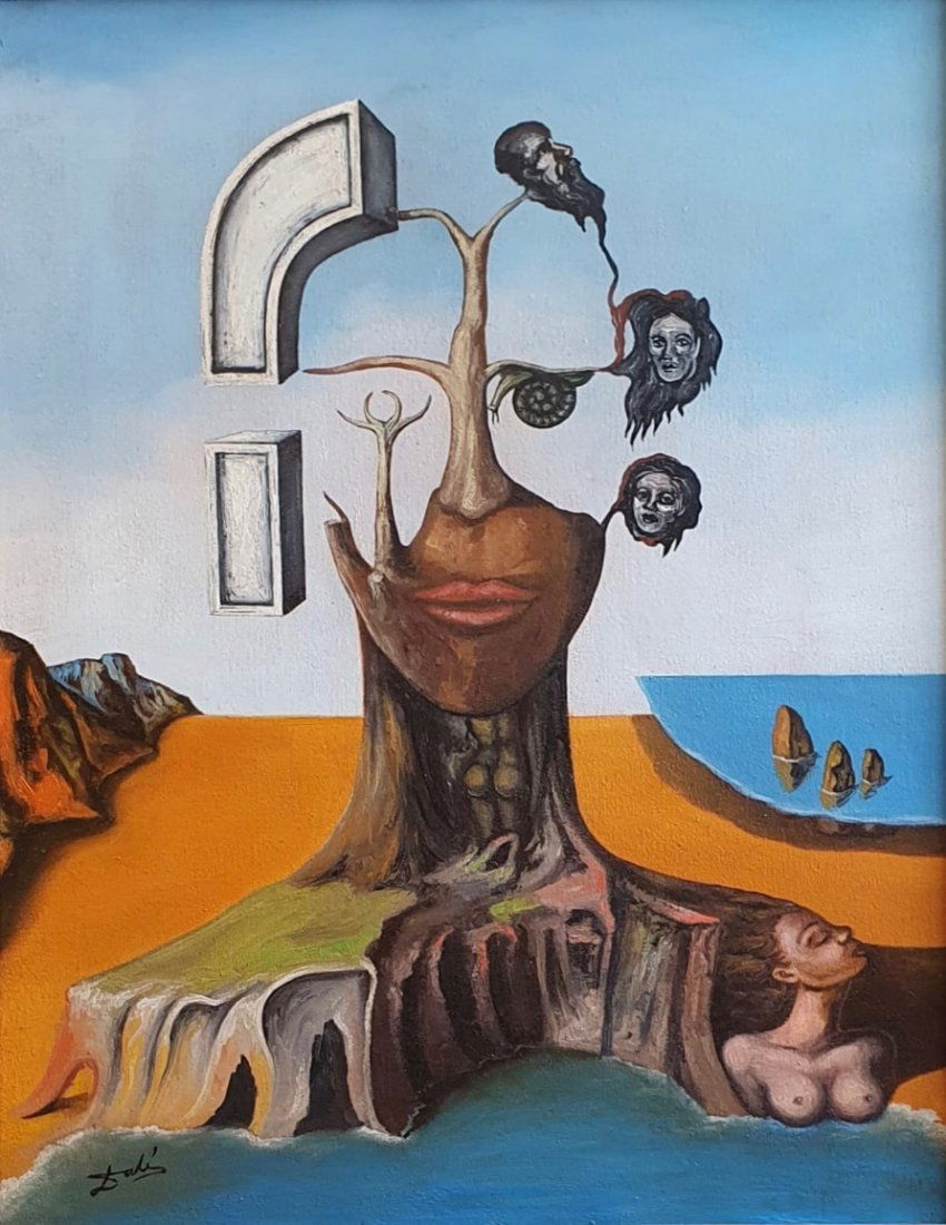 Salvador Dali (Oil on Canvas) In the Style Of Apr 25, 2020