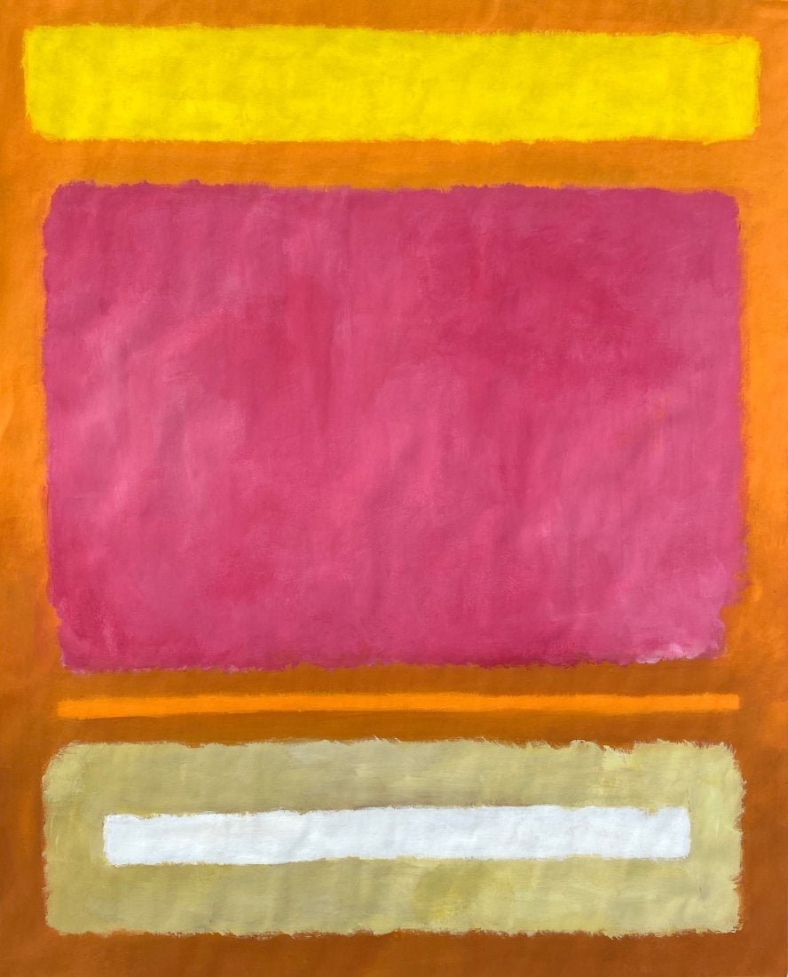 Mark Rothko (Gouache on Paper) in the style of: Mark Rothko Appears in the Back of the painting. Technique: Gouache on paper, Painting. Measures: 20 x 16 Inches. Provenance:Private Collection Joseph Teruca New York Acquired in New York Gallery . Li