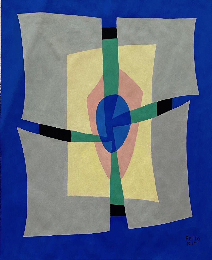 Emilio Pettoruti (Gouache on paper) in the style of: Pettoruti appears lower right. Technique: Gouache on Paper Painting. Measures: 15 x 12 Inches. Provenance:Private CollectionWest Palm Beach Fl. A Certificate Accompanies this Piece. Lived Between (189