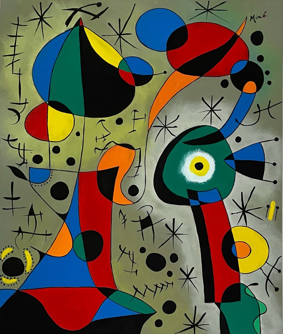 Joan Miro (Gouache on Paper) (1 of 6)