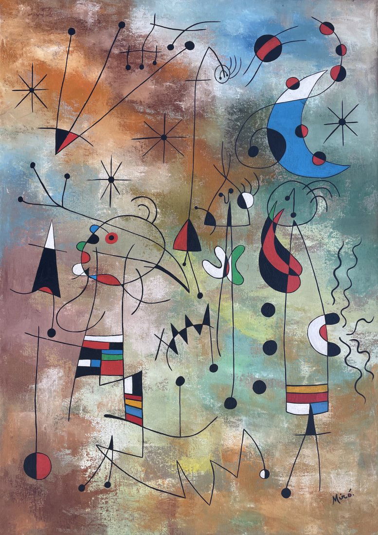 Joan Miro (Oil on Canvas) (1 of 6)