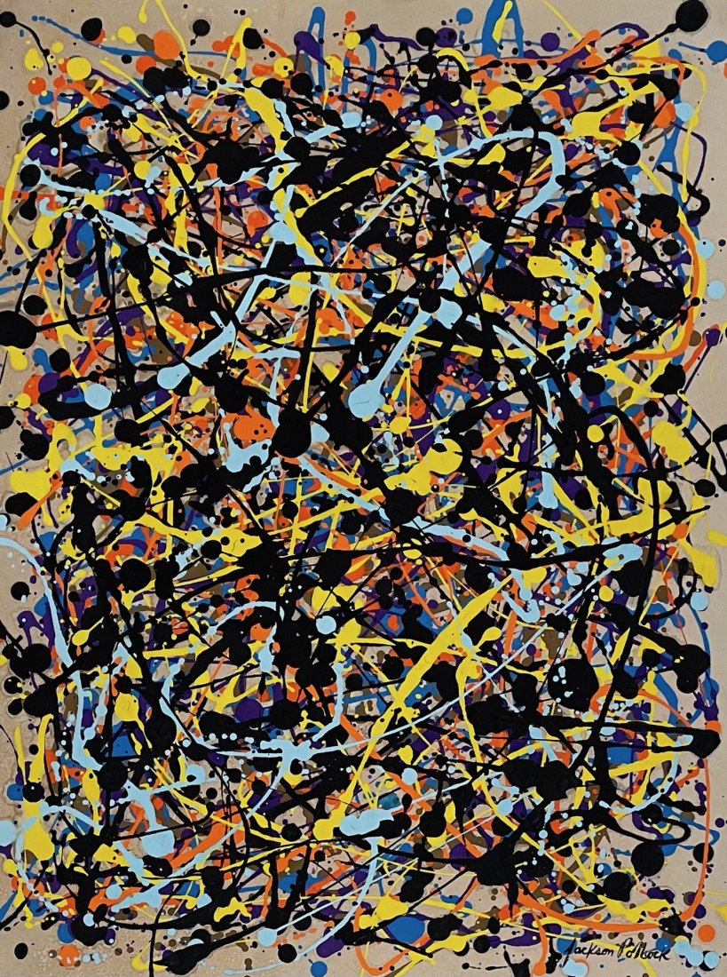 Jackson Pollock (Gouache on Paper) (1 of 6)