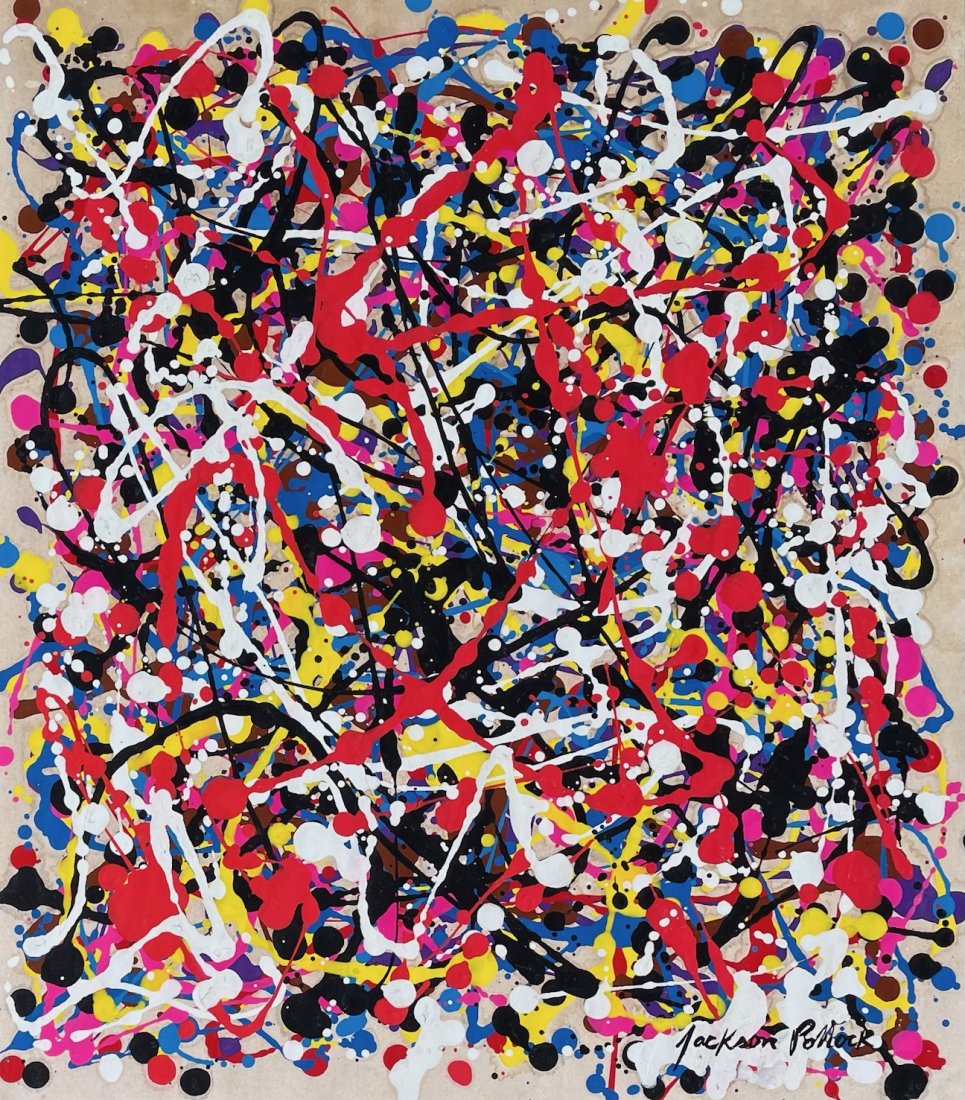 Jackson Pollock (Gouache on Paper) (1 of 6)