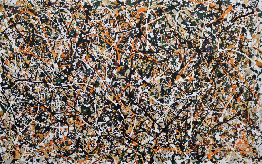 Jackson Pollock (Oil on Canvas) (1 of 6)