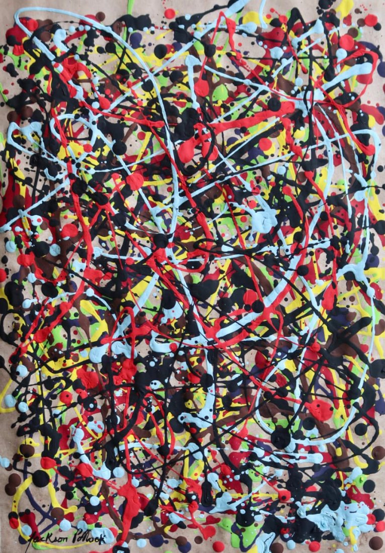 Jackson Pollock (Gouache on Paper) (1 of 6)