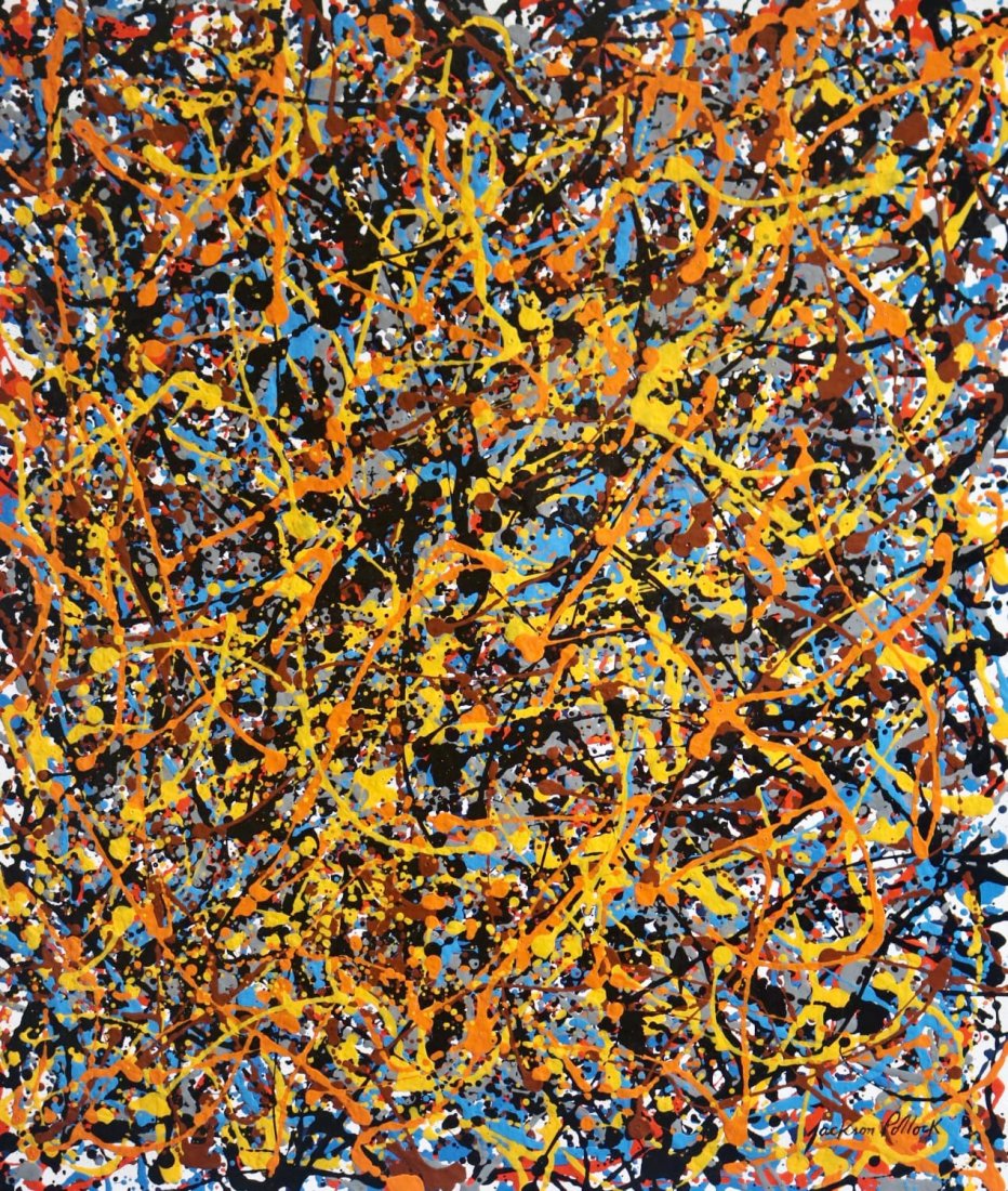 Jackson Pollock (Oil on Canvas) (1 of 6)