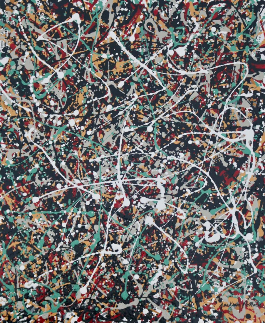 Jackson Pollock (Oil on Canvas) (1 of 6)