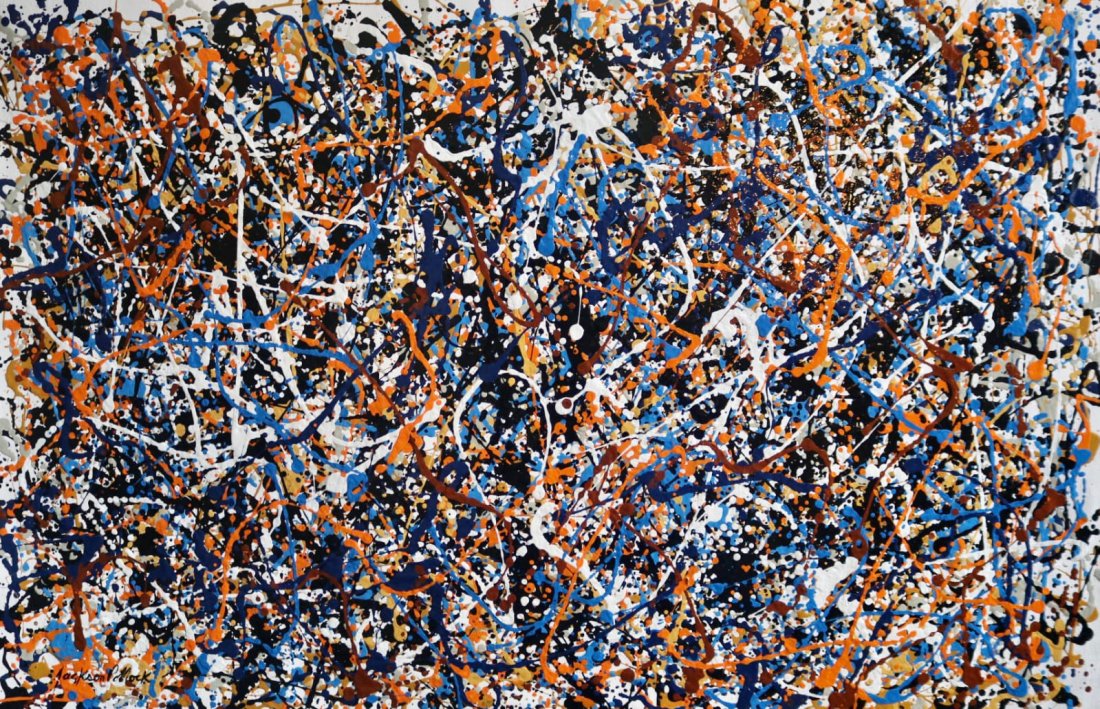 Jackson Pollock (Oil on Canvas) (1 of 6)
