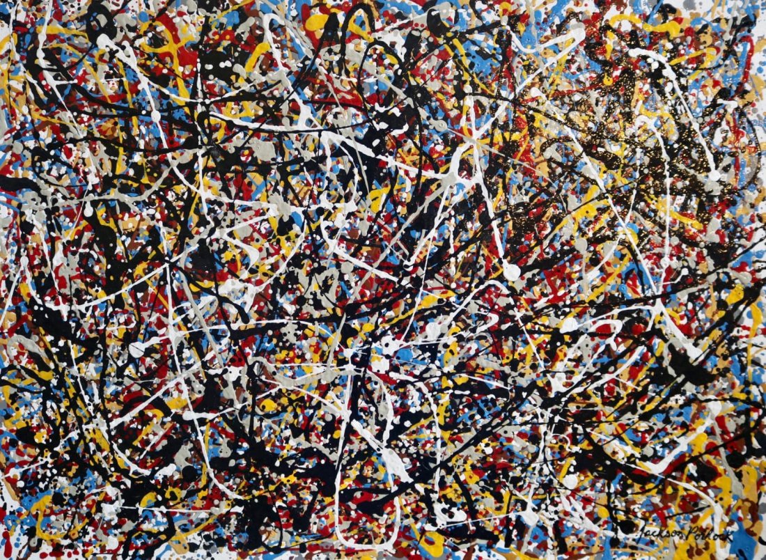 Jackson Pollock (Oil on Canvas) (1 of 6)