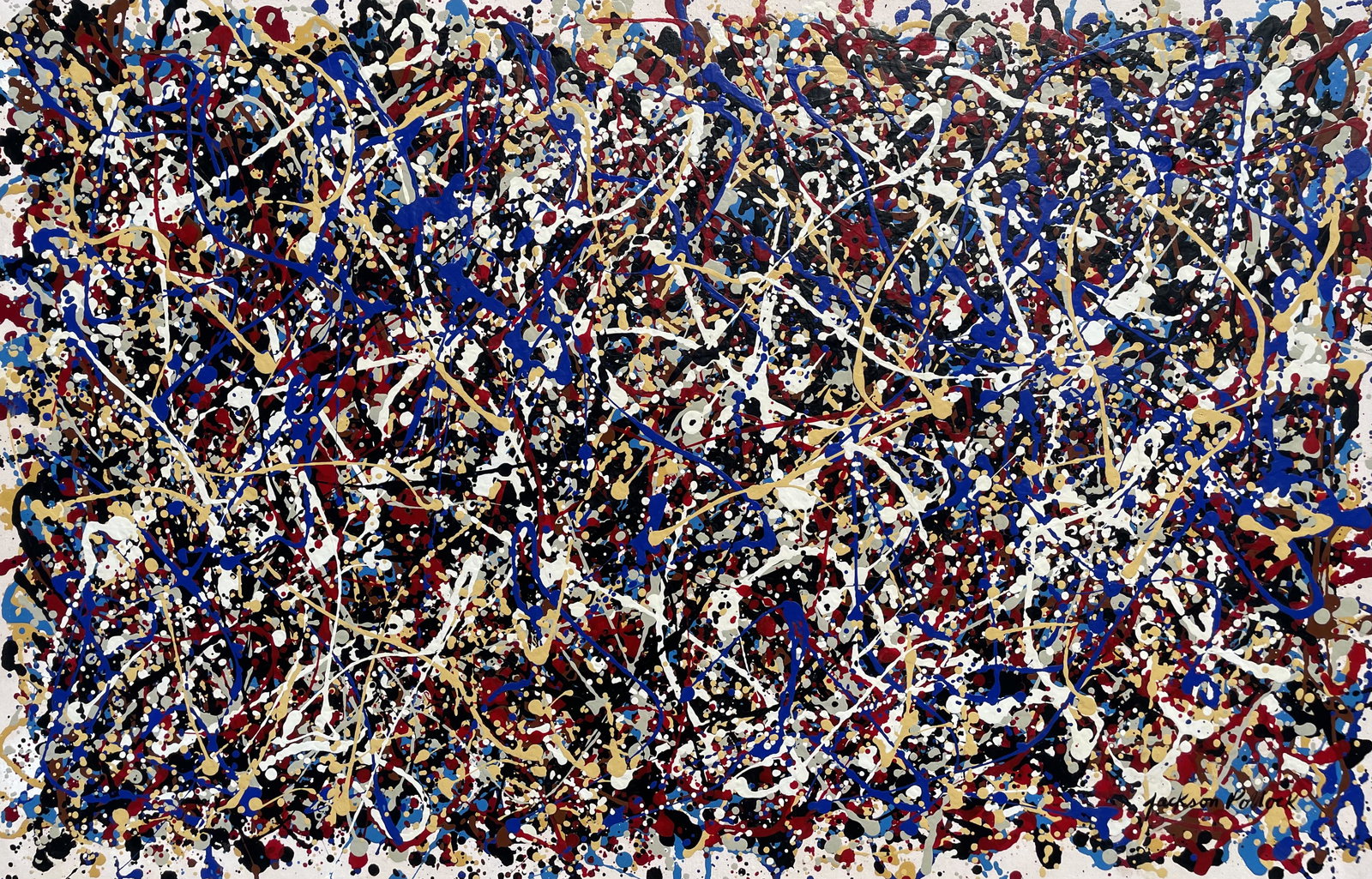 Jackson Pollock (Oil on Canvas) (1 of 6)