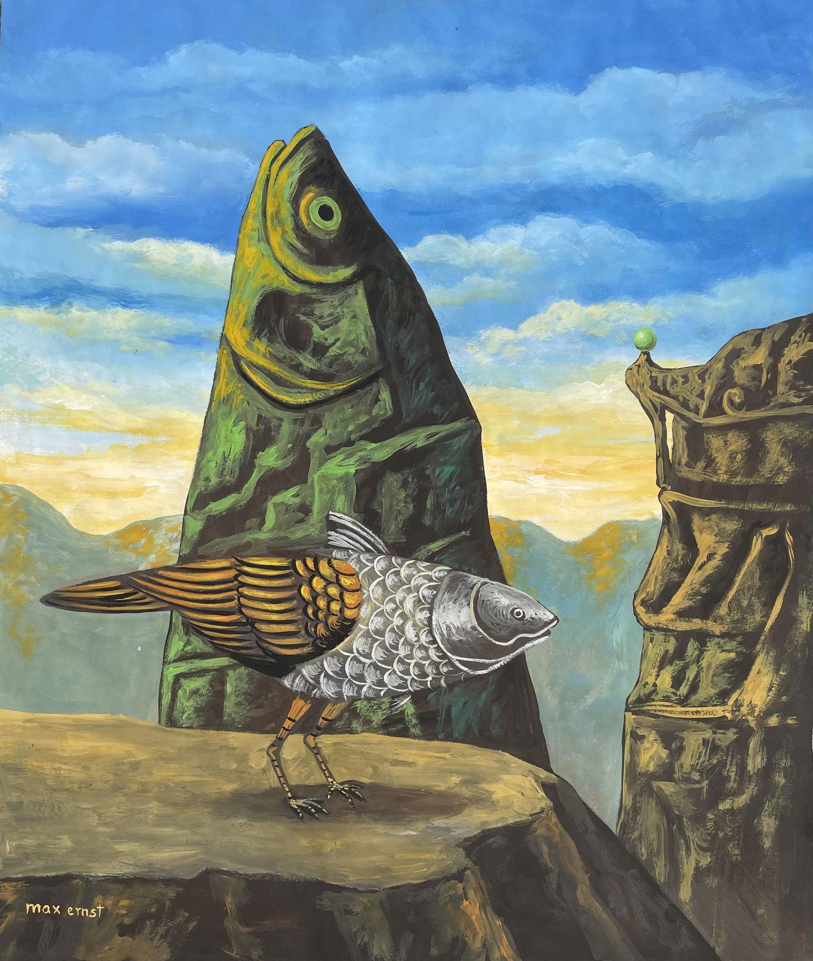 Max Ernst (Gouache on Paper) (1 of 6)