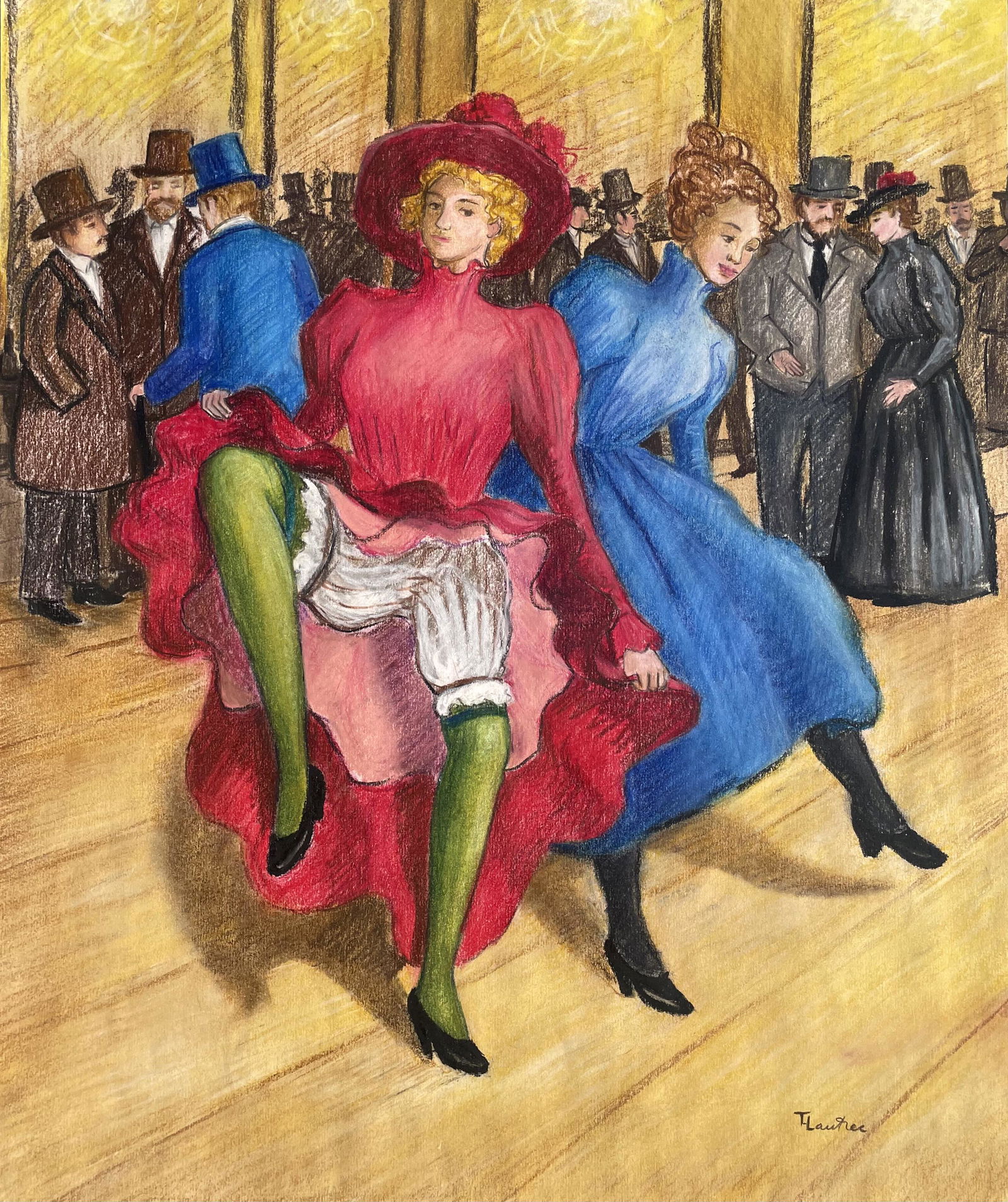 Henri de Toulouse Lautrec (Pastel on Paper) (1 of 6)