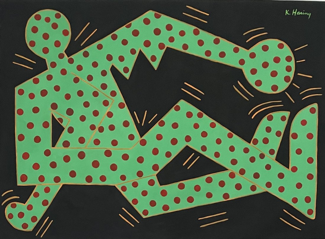 Keith Haring (Gouache on Paper) (1 of 6)