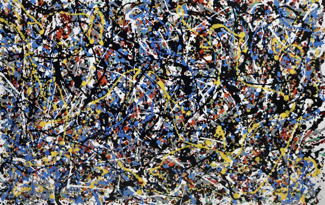 Jackson Pollock (Enamel on canvas) (1 of 6)