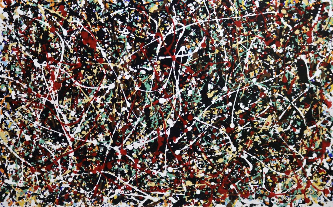 Jackson Pollock (Enamel on canvas) (1 of 6)