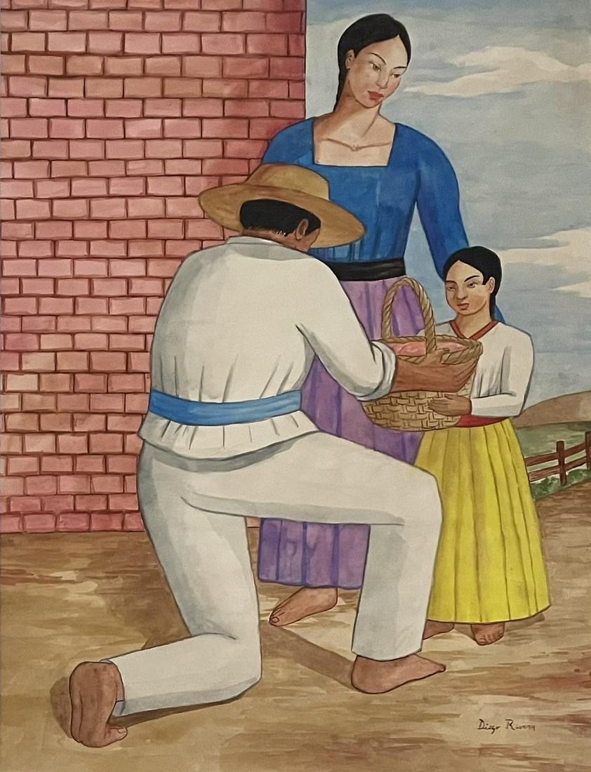 Diego Rivera (Watercoloron Paper) (1 of 6)