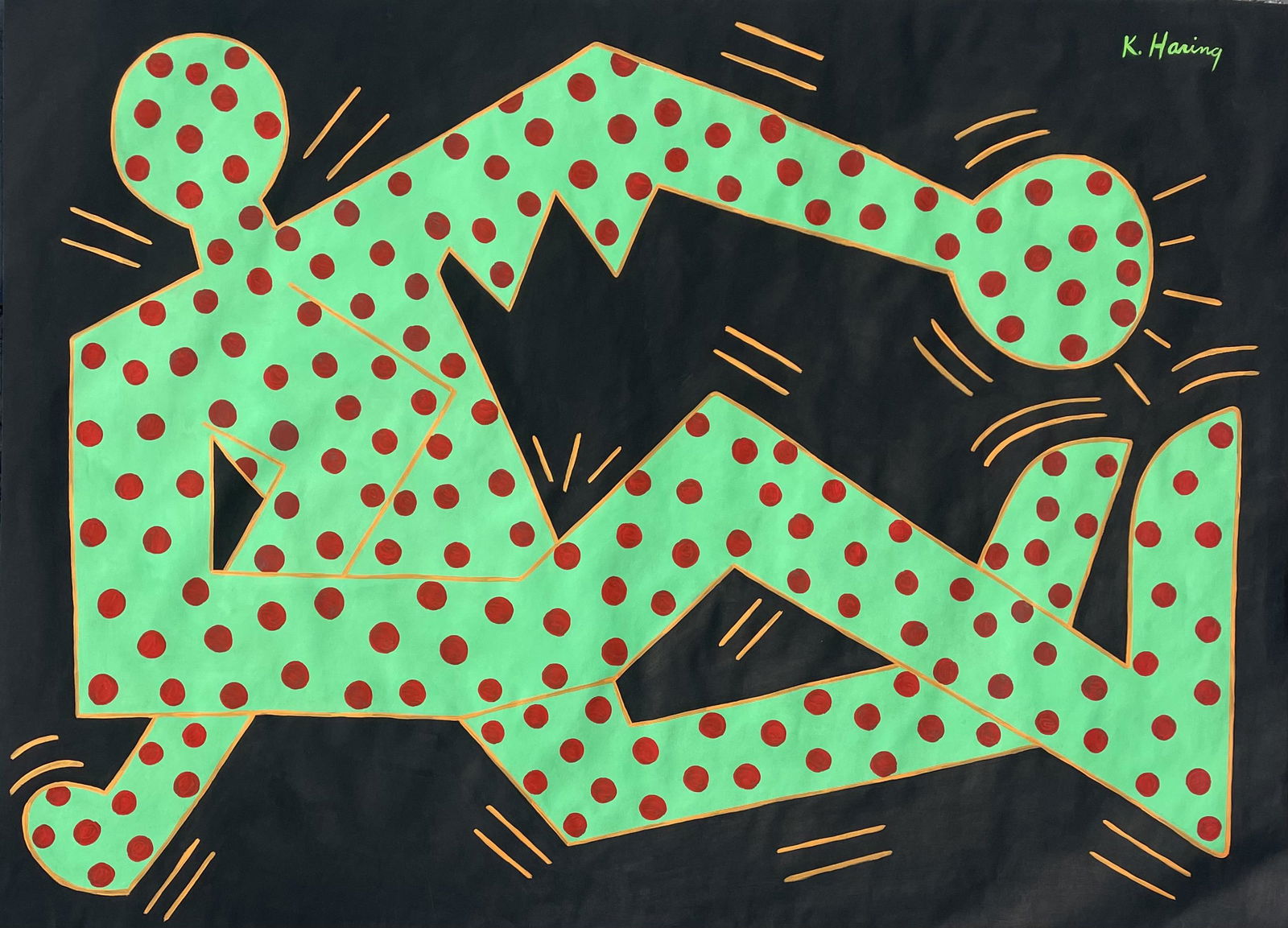 Keith Haring (Gouache on Paper) (1 of 3)