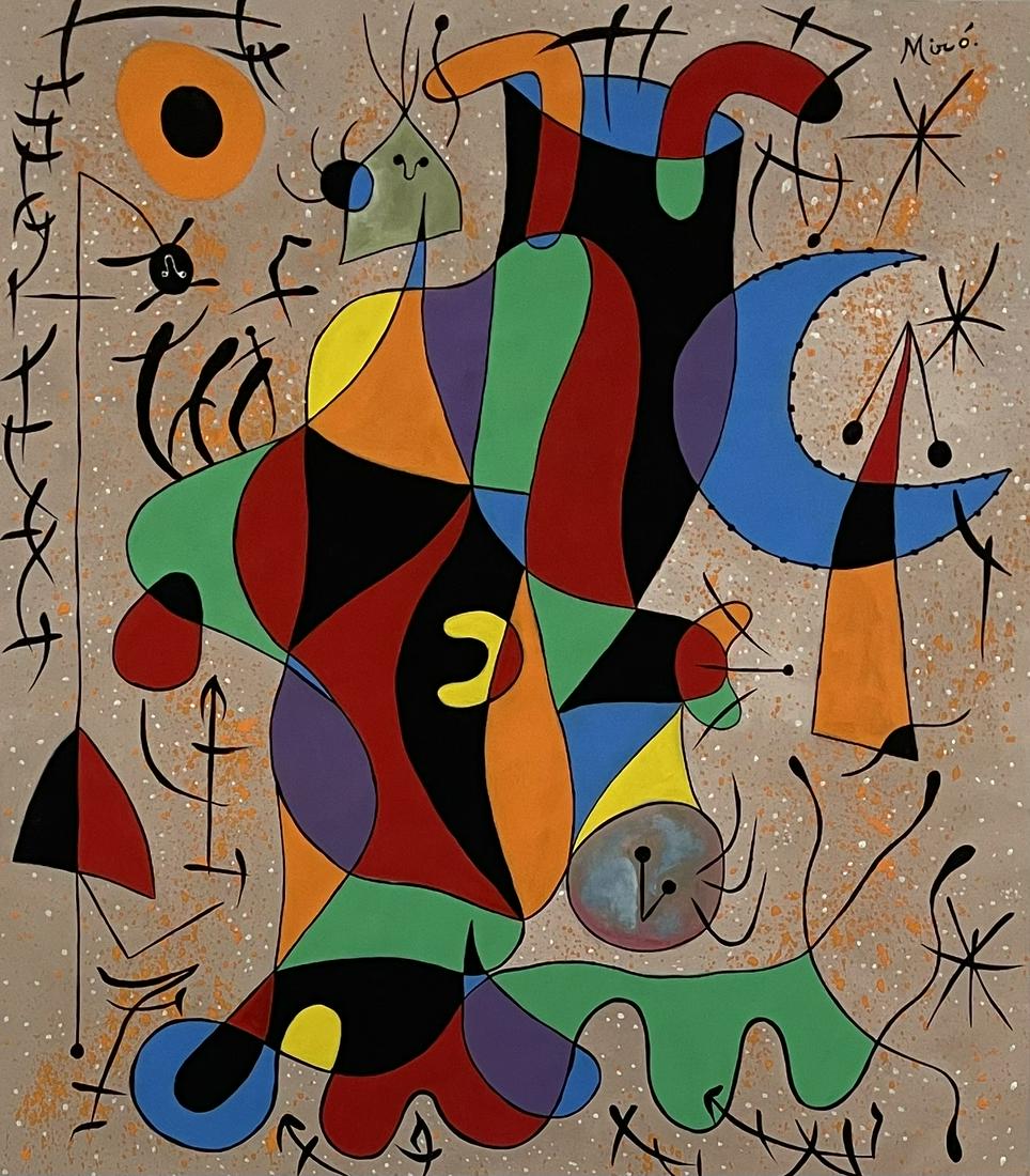 Joan Miro (Gouache on paper) (1 of 3)