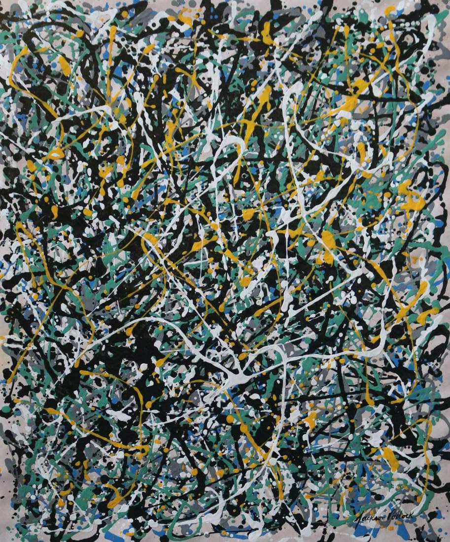 Jackson Pollock (Enamel on Paper) (1 of 3)