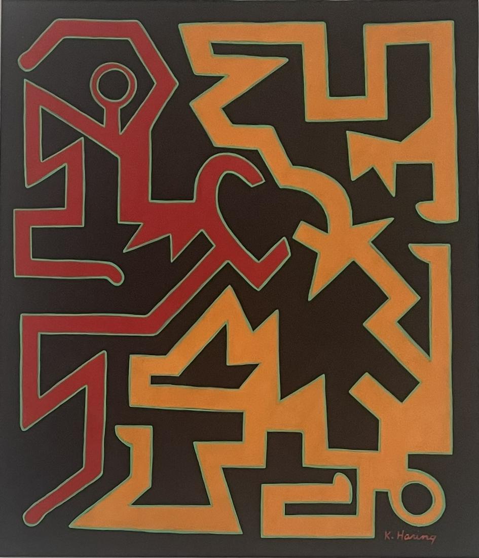 Keith Haring (Gouache on Paper) (1 of 3)