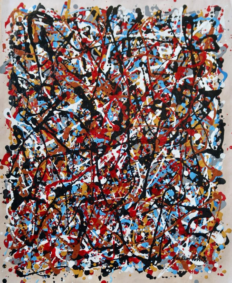 Jackson Pollock (Enamel on Paper) (1 of 3)