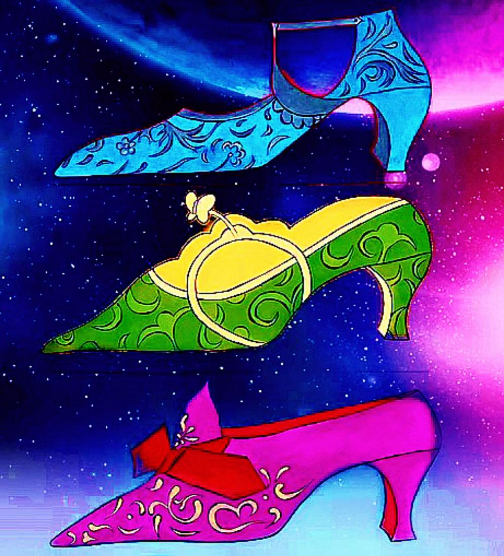 Warhol color shoes (NFT): This is a Digital Art Creation inspired from an original Gouache painting on Paper. This Non Fungible Token is minted on Crypto.com The buyer will also received the original art witch dimensions are 2