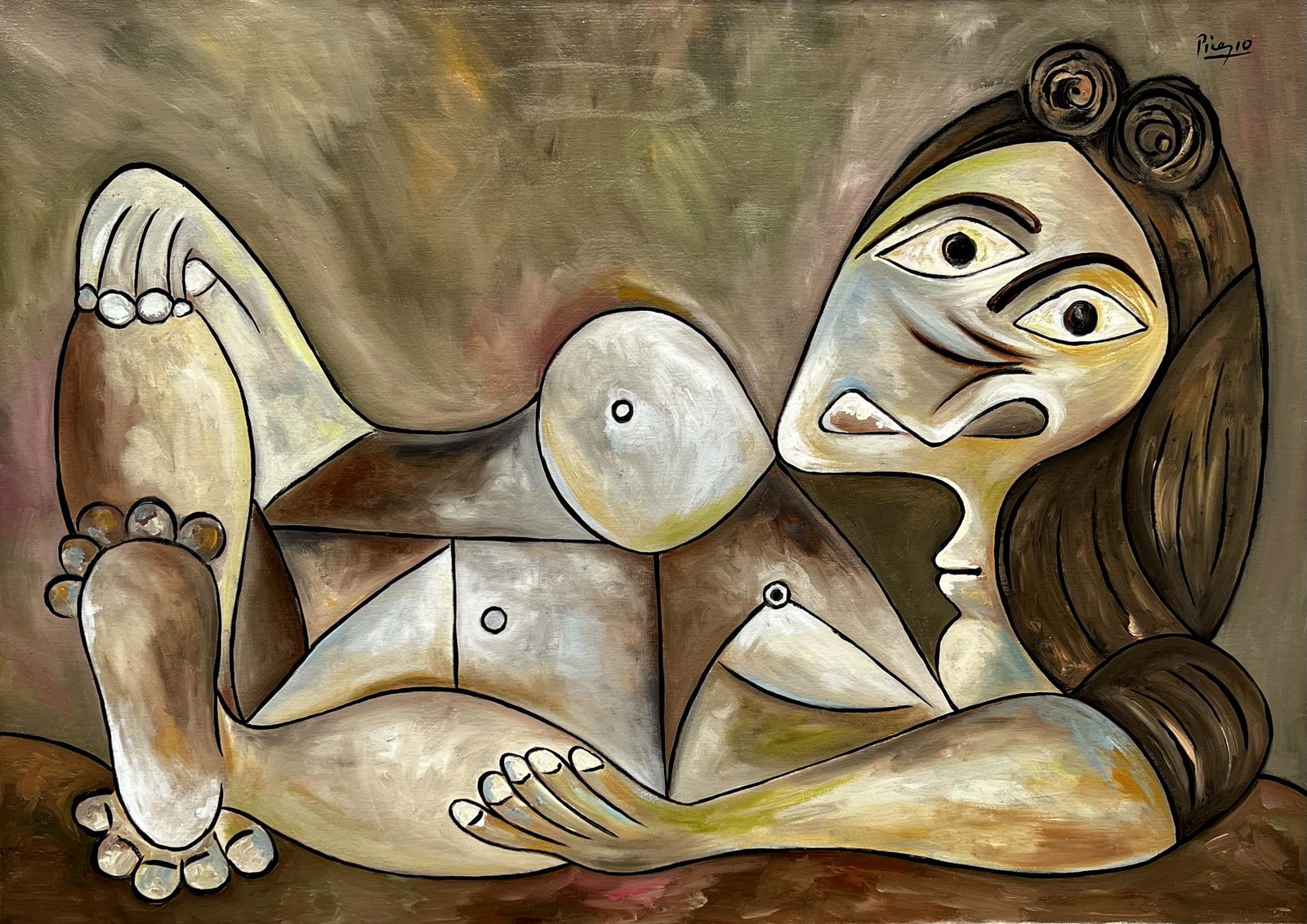 Pablo Picasso ( Oil on Canvas ) in the style of (1 of 3)