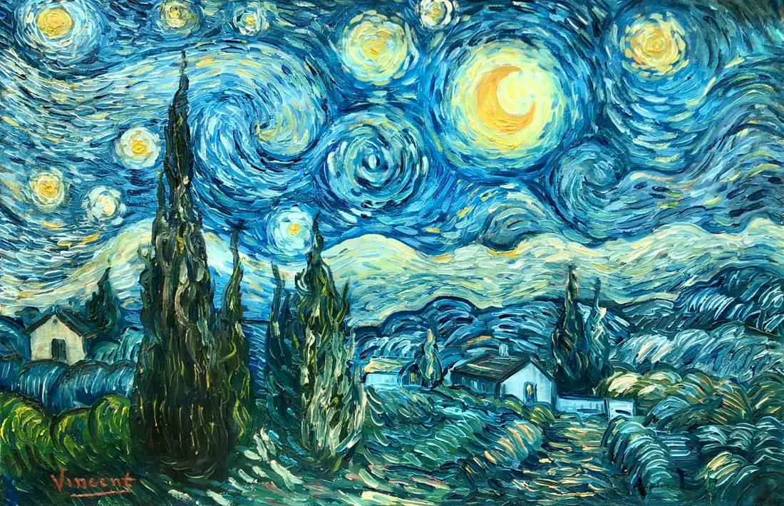 Vincent van Gogh (Oil on Canvas painting) In The Style Of (1 of 3)