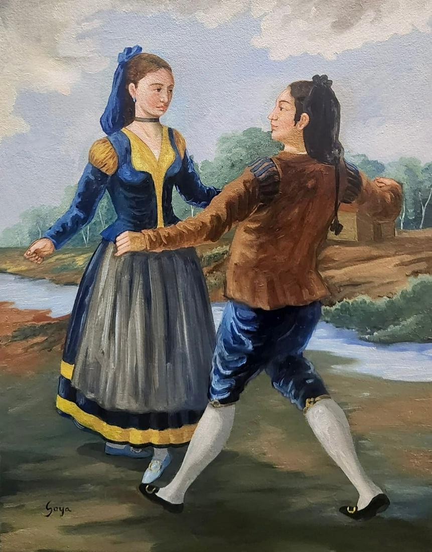 Francisco Goya (Oil on Canvas Painting ) in the style of (1 of 3)