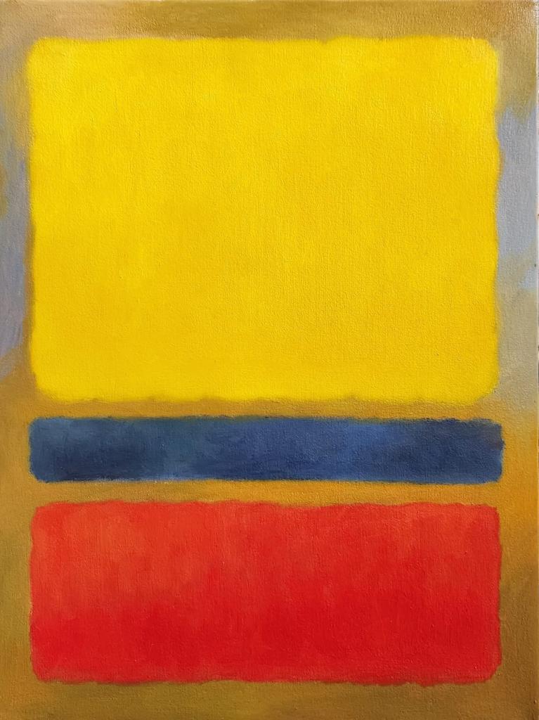 Mark Rothko (Oil on Canvas Painting) in the style of (1 of 3)