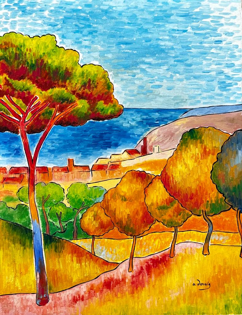 Andre Derain French (Oil on Canvas Painting) in the style of Nov 27