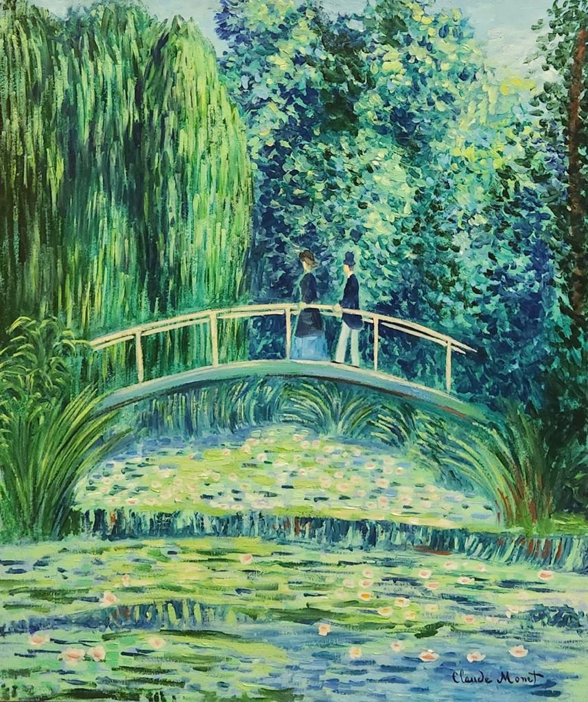 Claude Monet French (Oil on Canvas Painting) in the style of (1 of 4)