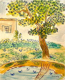 Raoul Dufy French (Watercolor on Paper Painting) in the style of (1 of 4)