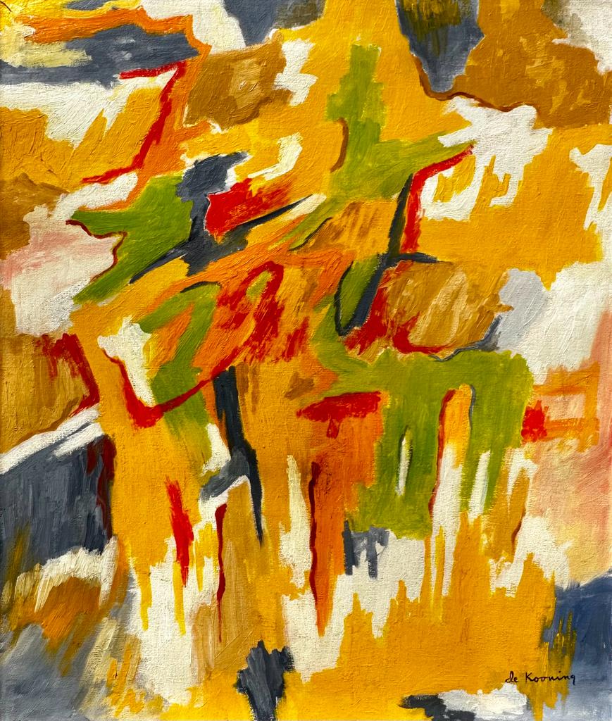Willem de Kooning American (Oil on Canvas Painting ) in the style of (1 of 3)