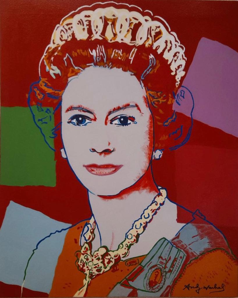 Andy Warhol American (Mixed Media on Canvas Painting)  style of (1 of 4)