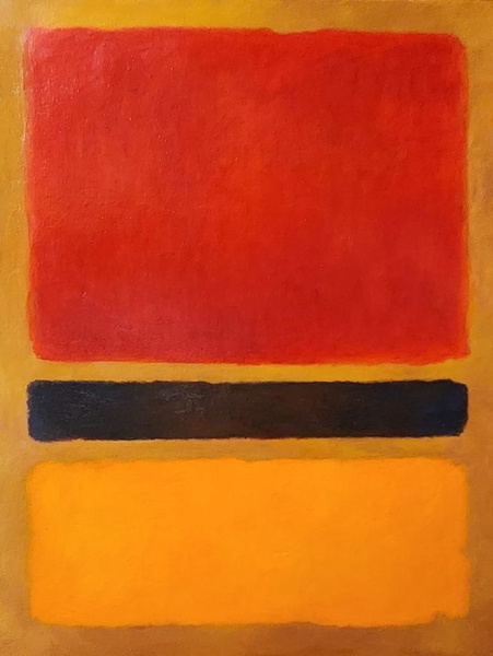 Mark Rothko American (oil On Canvas) Style Of