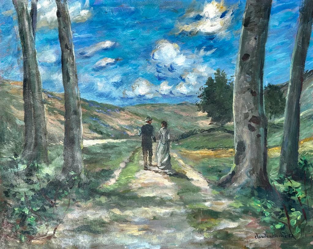 Claude Monet French (Oil on Canvas Painting)  style of (1 of 5)